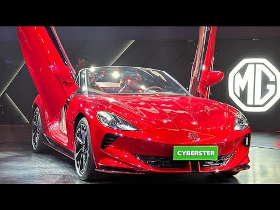 2025 mg cyberster: elektro-roadster mit 510 ps in indien enthüllt | weltpremiere