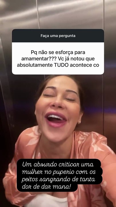 Maíra Cardi reage a crítica sobre amamentação da filha recém-nascida: ‘Absurdo’