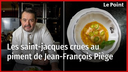Jean-François Piège : les saint-jacques crues au piment