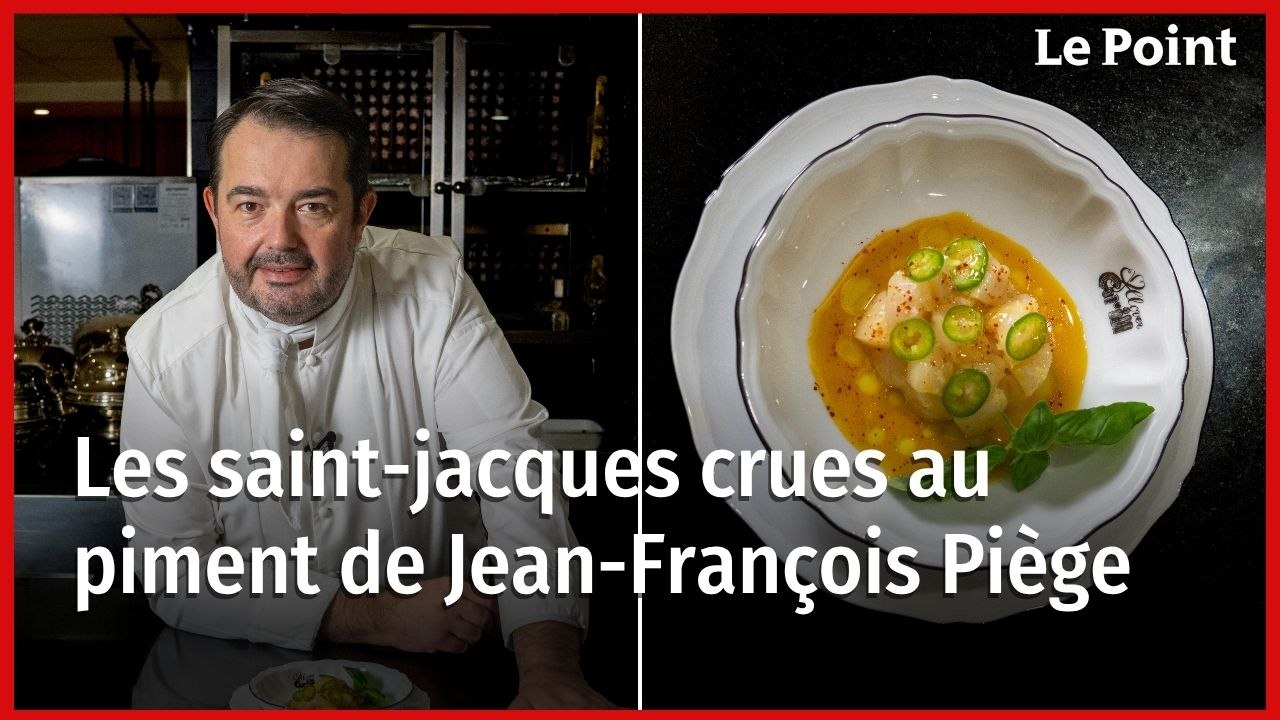 Jean-François Piège : les saint-jacques crues au piment