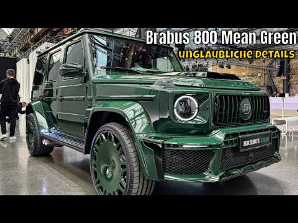 Mercedes-amg g63 (2025) als brabus 800 mean green mit 800 ps & 1.000 nm