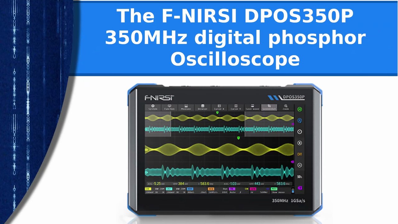 Electronics - The F-NIRSI DPOS350P digital phosphor Oscilloscope