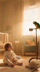 Parrot copy the baby for fun #youtubeshort #ytshorts #baby #virlshort #facebook