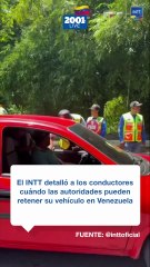 INTT detalla: 5 causas por las que pueden retener tu vehículo