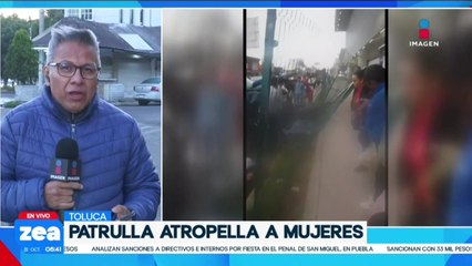 Patrulla del Estado de México atropella a grupo de personas dejando a un muerto