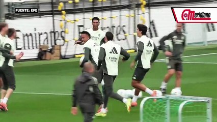 El Real Madrid se entrena con la vista puesta en Valencia