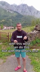 Jordi Cruz explica los efectos del parkinson para la escalada