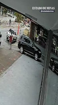 Explosão de botijão de gás: câmera flagra correria em restaurante