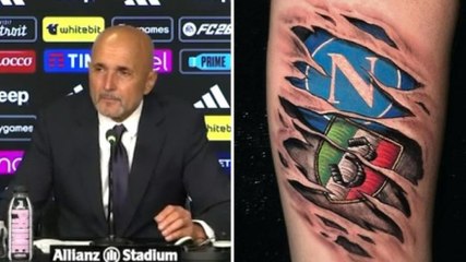 Spalletti: "Tatuaggio del Napoli? Stamattina ho fatto le analisi del sangue e..."