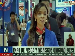 Empresas chino-venezolanas ratifican el desarrollo comercial pesquero en la  Expo de Pesca Qingdao 2025