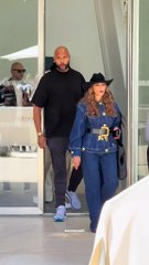 Beyoncé with her husband Jay-Z and her mother Tina Knowles in Paris