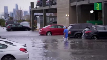 Las calles de Nueva York se inundan tras fuerte tormenta en la ciudad