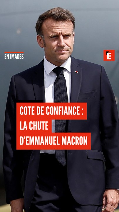 Cote de confiance : la chute d'Emmanuel Macron