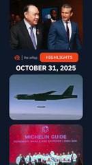 Today’s headlines: US-Philippine Relations, Donald Trump, Michelin Guide | The wRap | October 31, 2025