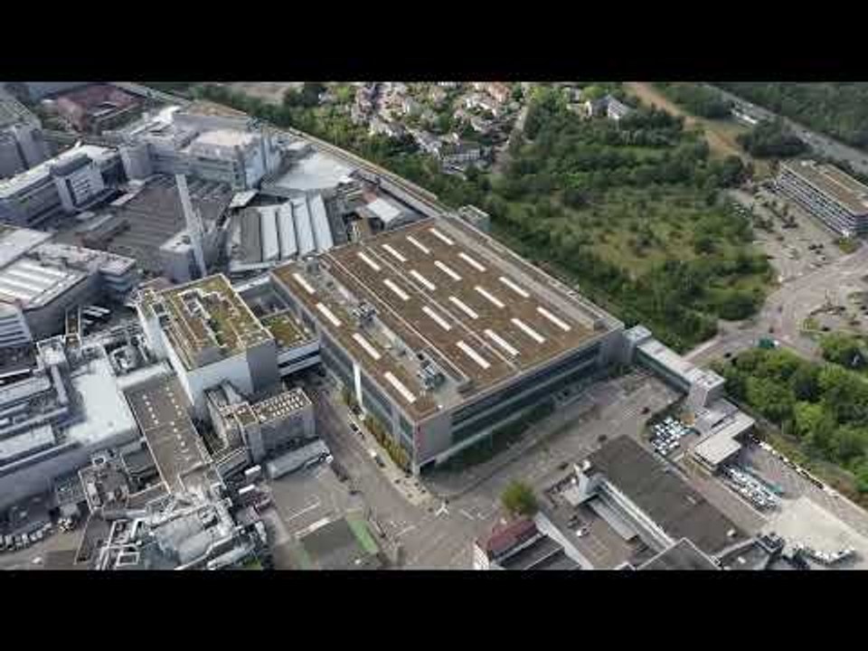 Porsche-Werk Zuffenhausen von oben – Drohnen-Zeitraffer