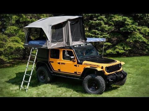2025 Jeep Wrangler 4xe Sunchaser mit Dachzelt: Cleveres Offroad-Konzept zur Overland Expo West