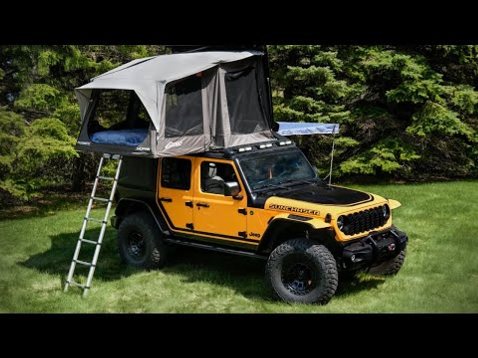 2025 Jeep Wrangler 4xe Sunchaser mit Dachzelt: Cleveres Offroad-Konzept zur Overland Expo West