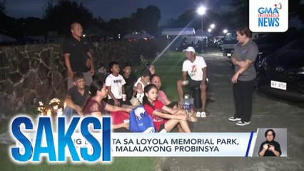 Ilang bumisita sa Loyola Memorial Park, galing pa sa malalayong probinsya | Saksi