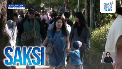 Mga turista, dagsa sa Baguio City ngayong long weekend | Saksi