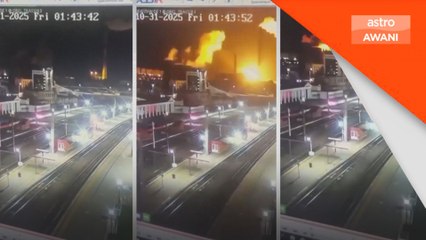 Loji kuasa Rusia terkena serangan dron Ukraine