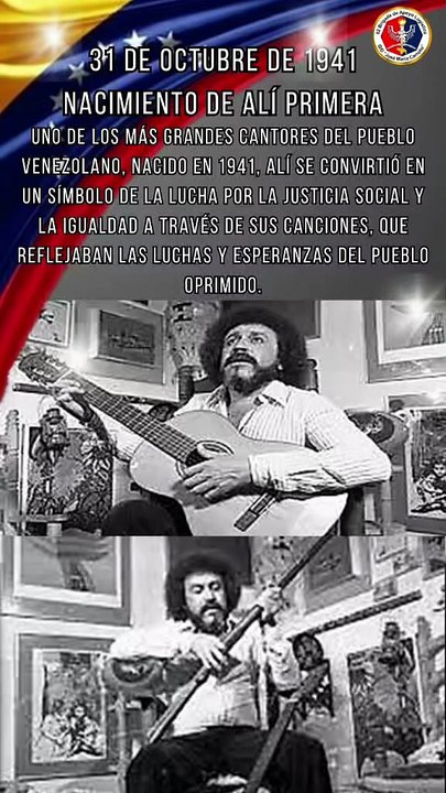 31 de Octubre Natalicio de Ali Primera