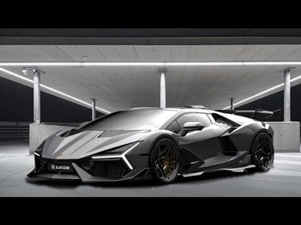 2024 lamborghini revuelto mit carbon-bodykit von zacoe als stealthbomber
