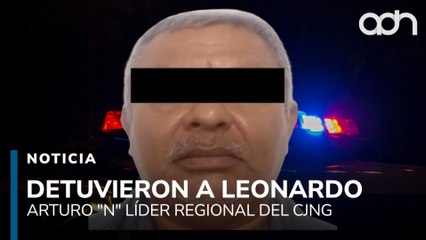 Autoridades detienen a Leonardo Arturo “N”, líder regional del CJNG en Tabasco