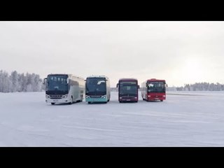 2025 eIntouro im Härtetest: Daimlers E-Überlandbus meistert Eis und Schnee