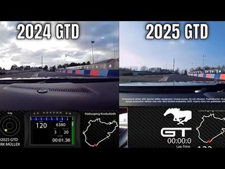Ford Mustang GTD 2025 vs. 2024 – Nürburgring-Bestzeit im Vergleich