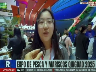 Visitantes del mundo disfrutan de gastronomía en el stand de Venezuela de la Expo de Pesca Qingdao