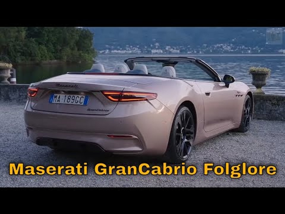 2025 maserati grancabrio folglore cabrio in rose | walkaround, exterieur, interieur
