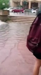 Bomba d'acqua su Palermo, strade come fiumi