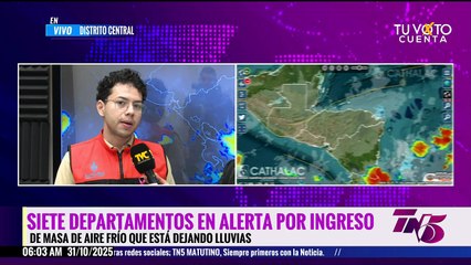 Nueva masa de aire frío dejará más lluvias en el norte de Honduras