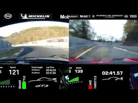 Porsche 911 GT3 (992.2) Handschalter vs. Porsche 911 GT2 RS MR | Nordschleifen
