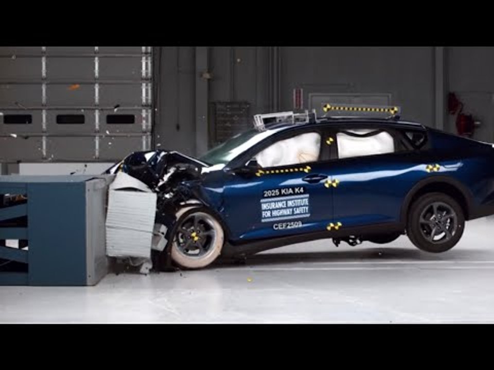 2025 Kia K4 crasht im IIHS-Sicherheitstest – Rücksitz wird zum Risiko