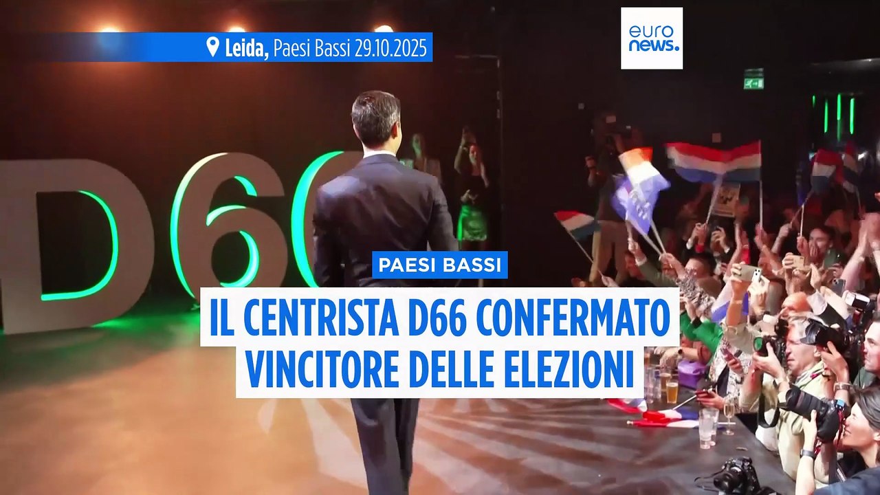 Paesi Bassi: il partito centrista D66 confermato vincitore delle elezioni generali olandesi