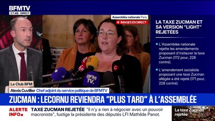 Taxe Zucman rejetée: Sébastien Lecornu devrait revenir "plus tard" à l'Assemblée nationale