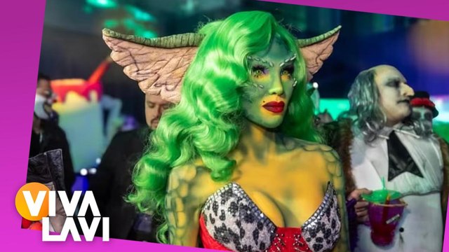 Belinda impacta con su disfraz de 'Greta' de gremlins