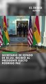 Secretario de Estado  de EE.UU. recibió al presidente electo Rodrigo Paz