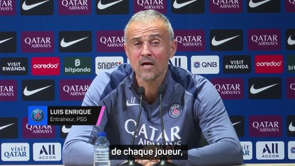 Enrique : "Je suis toujours ouvert à accorder du repos à mes joueurs"