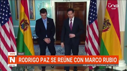 El secretario de Estado de EEUU, Marco Rubio, se reunió con el presidente electo de Bolivia, Rodrigo Paz