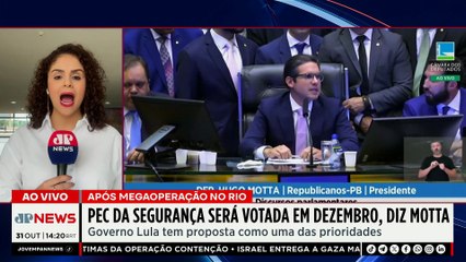 Motta projeta votação da PEC da Segurança Pública em dezembro; saiba mais | TEMPO REAL