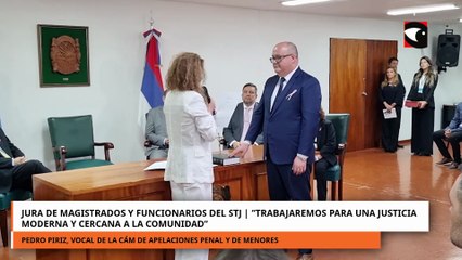 Jura de magistrado y funcionarios del STJ Trabajaremos para una justicia Moderna y cercana