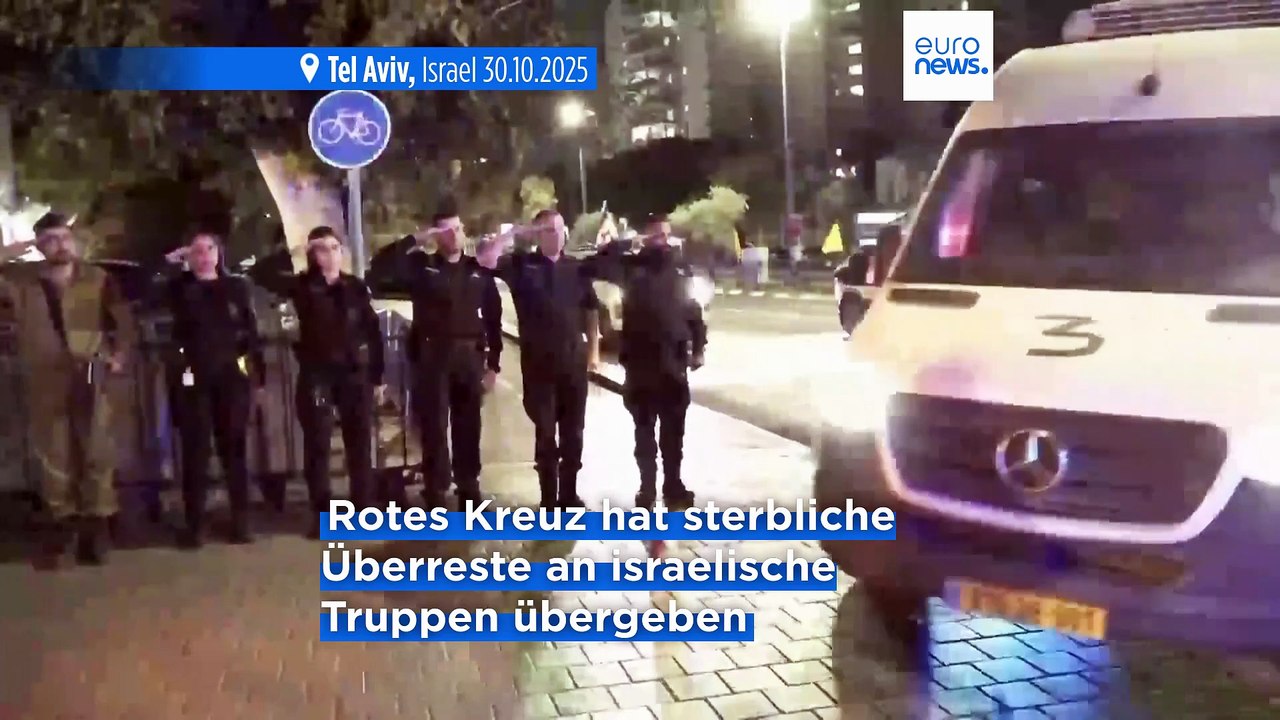 Hamas übergibt Israel die sterblichen Überreste von zwei weiteren Geiseln