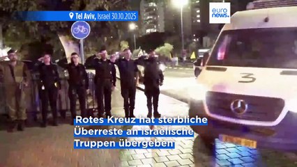 Hamas übergibt Israel die sterblichen Überreste von zwei weiteren Geiseln