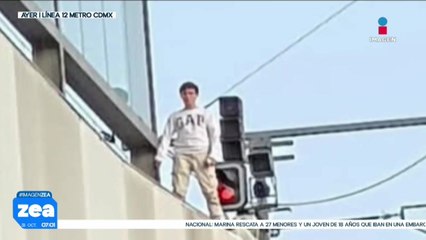 Policías de CDMX frustran intento de suicidio en la Línea 12 del Metro