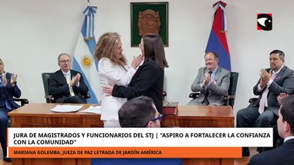 Jura de magistrados y funcionarios del stj Aspiro a fortalecer la confianza con la comunidad