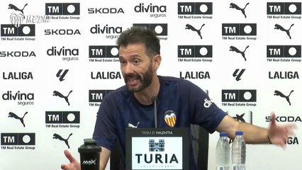 Declaraciones del DT del Valencia en la previa contra el Real Madrid.