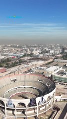 Una marcada línea de contaminación se extiende sobre Mexicali este último día de octubre