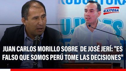 Juan Carlos Morillo sobre Gobierno de José Jerí: "Es falso que Somos Perú tome las decisiones"